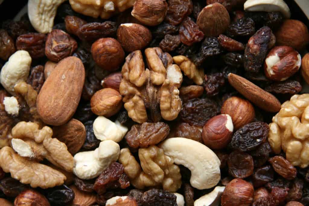 Low glycemic snack option: Nut & Raisin Mix