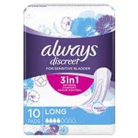 Best incontinence pads -Always discreet pads