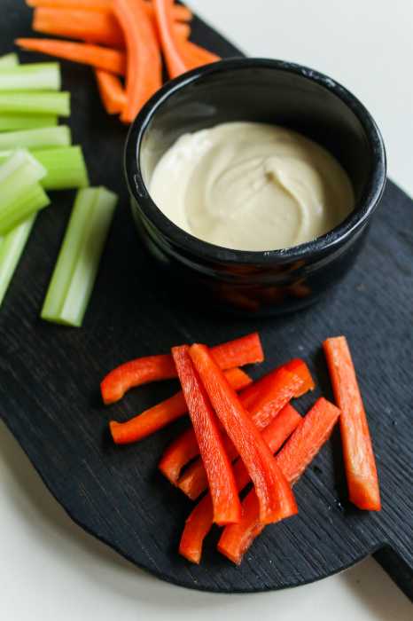 Sunflower Seed Butter with Veggie Sticks