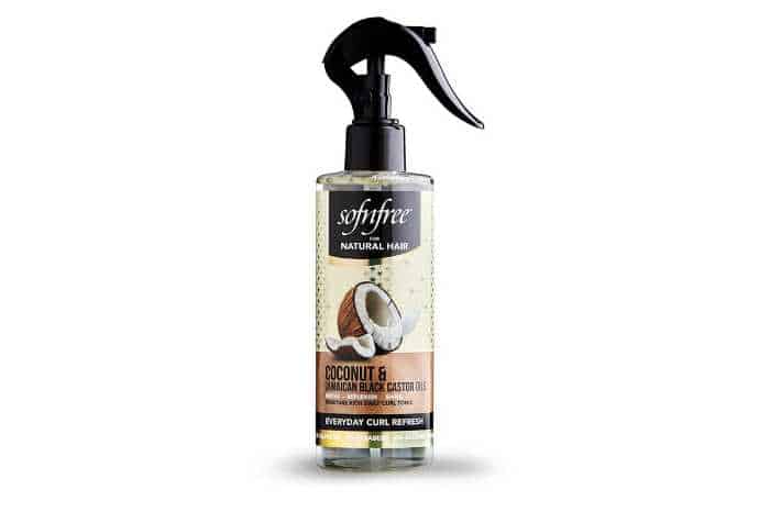 Sofn'free Coconut & Jamaican Black Castor Oil Everyday Curl Refresher Spray for Curly Hair